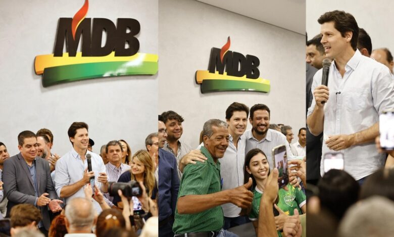 Filiação ao MDB Daniel Vilela Governador