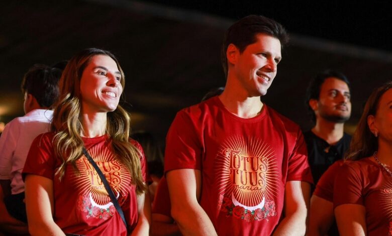 daniel e primeira dama no ToTus Tuus 2026 (2)