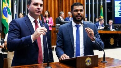 Romario e Flávio Bolsonaro